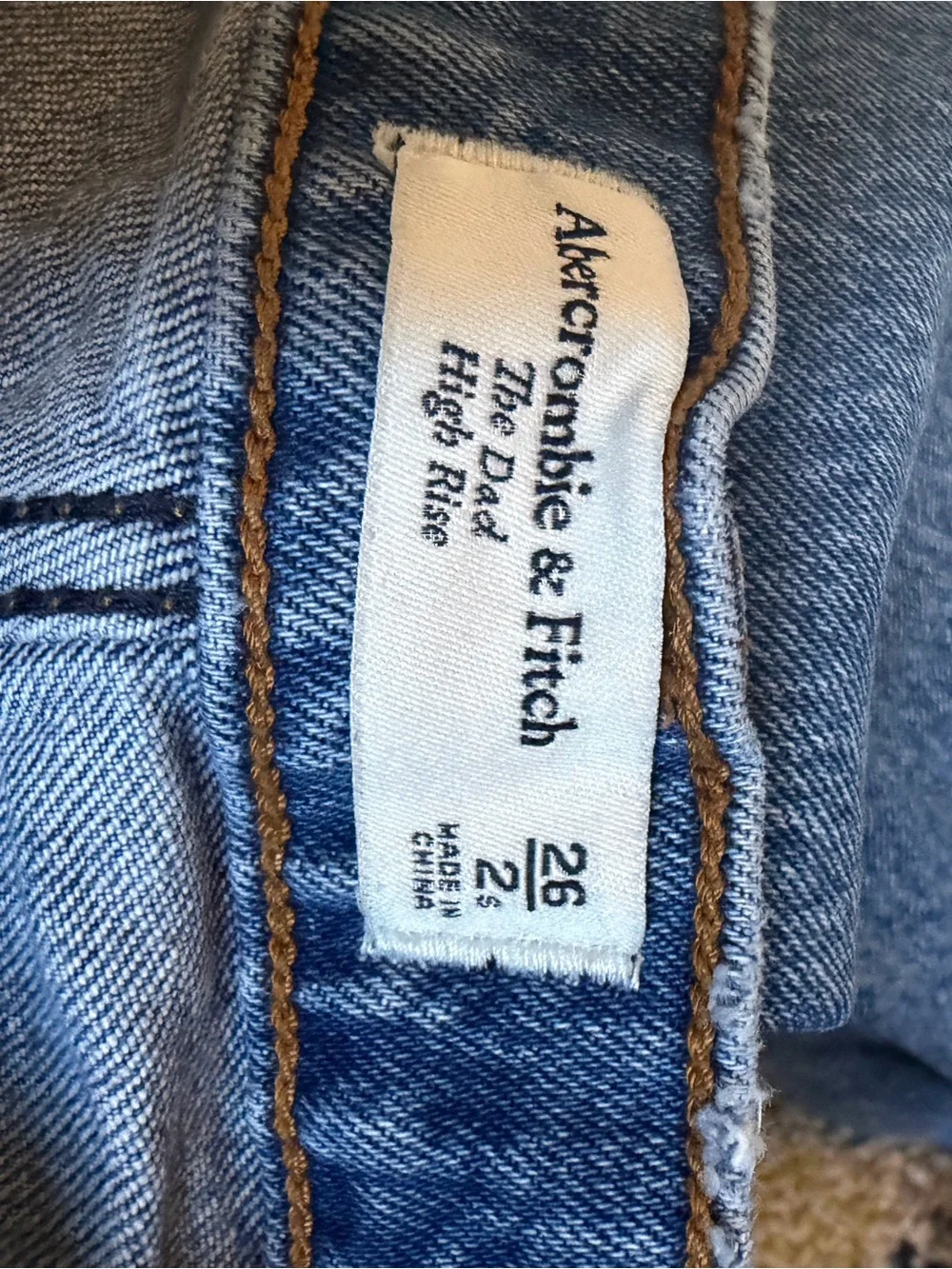 Abercrombie the dad high rise jeans